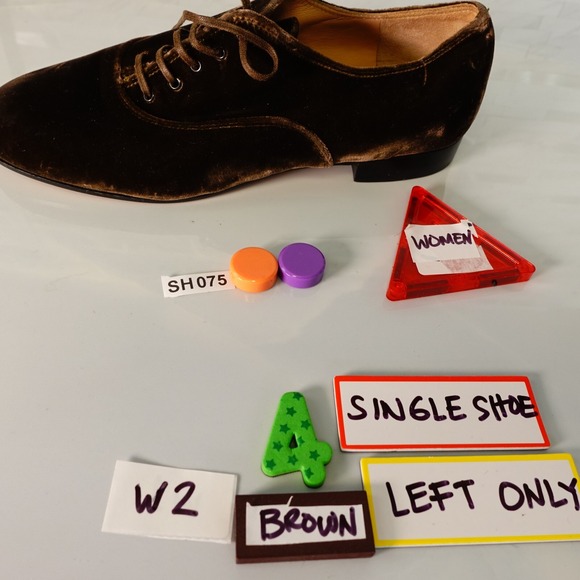 Gianvito Rossi Womens Leather 36 SINGLE SHOE Left Amputee Flat Oxford 6 NEW - Picture 12 of 12